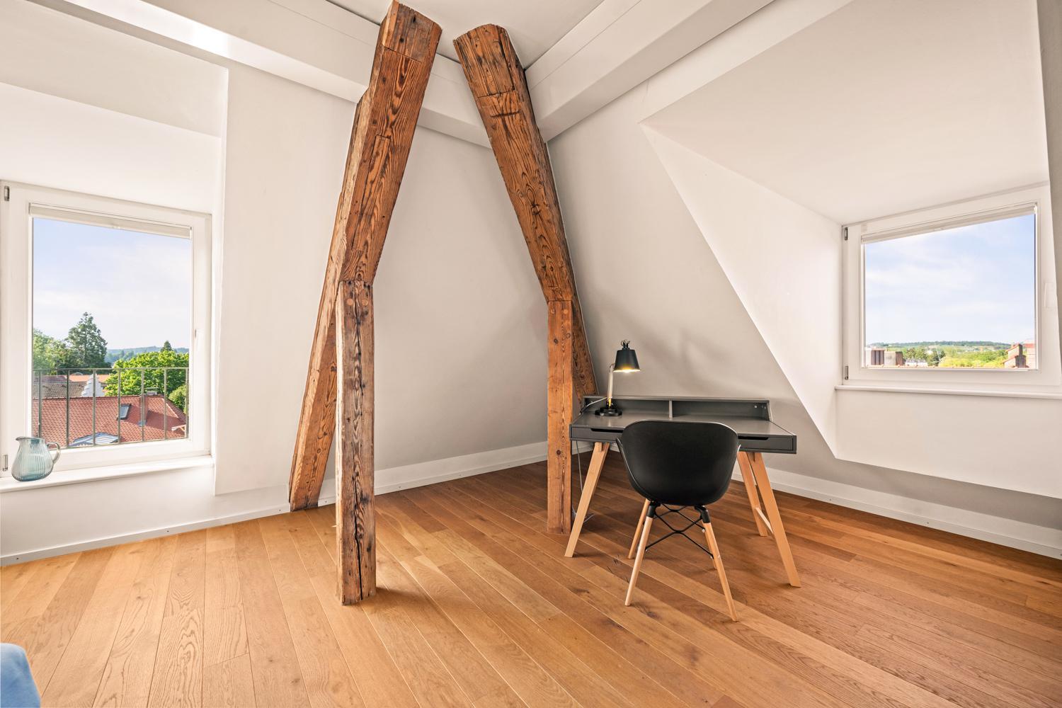 Ferienwohnung Insel-Loft - Maisonette Auf Der Insel, Exklusiv Mit Dachterrasse リンダウ エクステリア 写真